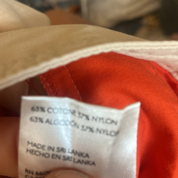 Anthropologie Maeve Utility Barrel Pants Cream/Tan Sz 4 - Picture 7 of 7